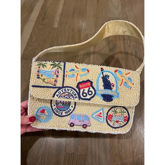 TJ Maxx Travel Icon Beaded Bag - Picture 2 of 7